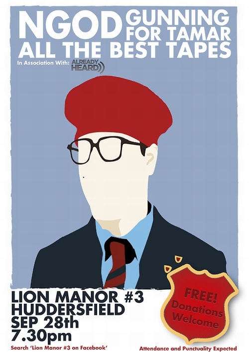 Show Reminder: Already Heard Presents - NGOD, Gunning For Tamar & All The Best Tapes - Lion Manor, Huddersfield - Friday, September 28th 2012 All The Best Tapes Post
