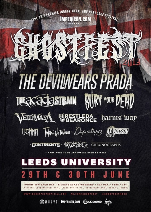 The Devil Wears Prada, The Acacia Strain and More Announced for Ghostfest 2013 1 image