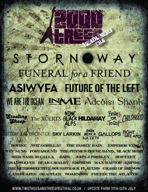 2000 Trees Announced Several New Bands including FFAF, ASIWYF and Many More 2 2000 Trees Announced Several New Bands including FFAF, ASIWYF and Many More 2000 Trees Festival Post