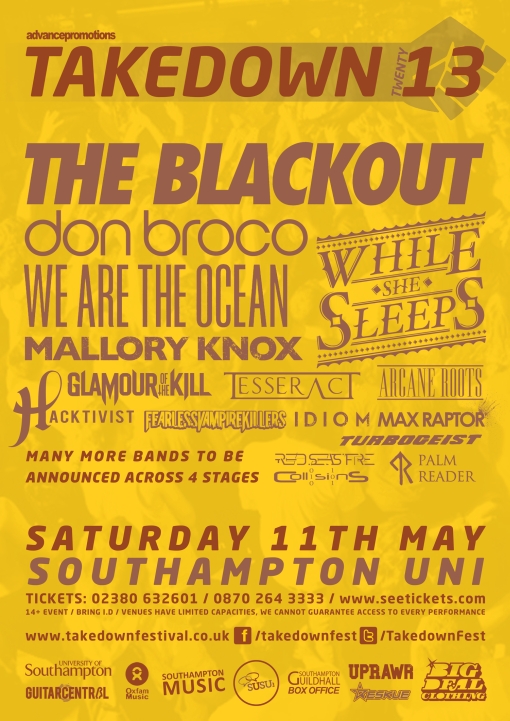 Fearless Vampire Killers, Idiom, Turbogeist and Palm Reader Added to Takedown Festival 2013 Fearless Vampire Killers Post