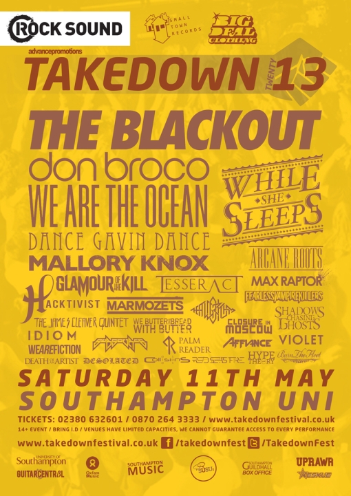 Dance Gavin Dance, Closure in Moscow, Violet and Affiance Join Takedown Festival 2013 Affiance Post