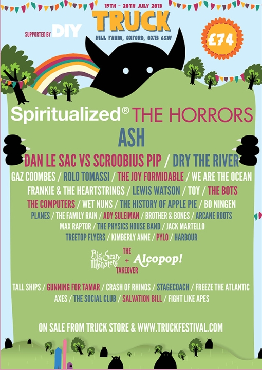 Spiritualized, We Are The Ocean, The Joy Formidable, and Frankie & The Heartstrings Added to Truck Festival 2013 Frankie & The Heartstrings Post