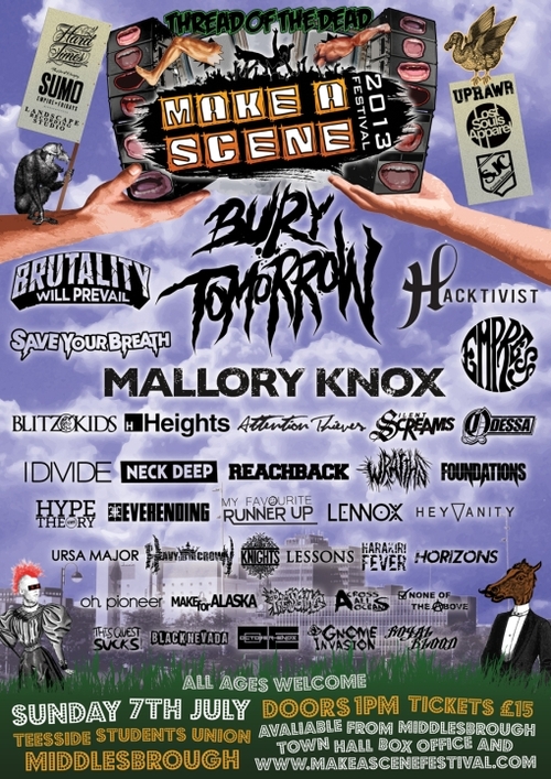 Full Make A Scene Festival 2013 Lineup Announced Attention Theves Post