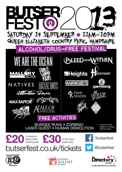 We Are The Ocean to Headline Butserfest 2013 A Tale of Two Cities Post