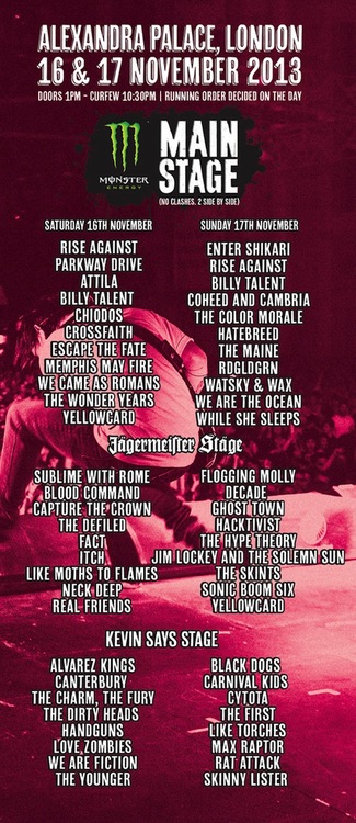 Vans Warped Tour UK Stage Splits Announced 2 Vans Warped Tour UK Stage Splits Announced 2013 Post