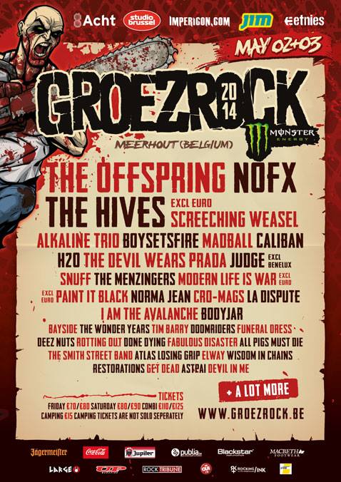 The Wonder Years, Bayside, The Devil Wears Prada and More Announced For Groezrock 2014 2014 Post