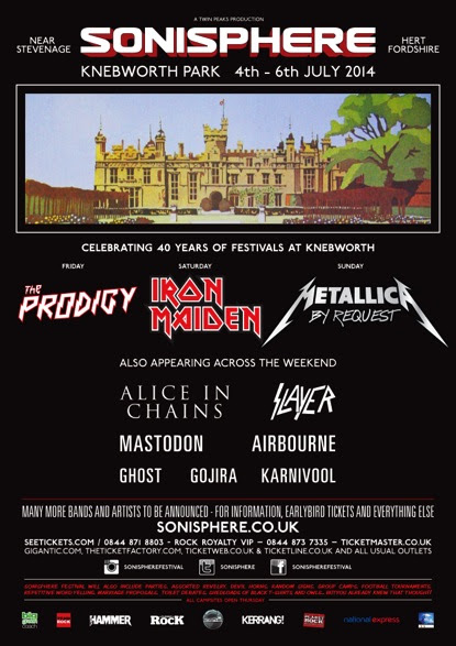 Slayer, Alice In Chains, Mastodon and More Announced for Sonisphere 2014 Airbourne Post
