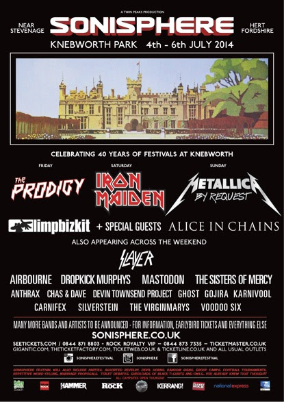 Sonisphere 2014 Adds Limp Bizkit, Anthrax, Silverstein and More 2014 Post