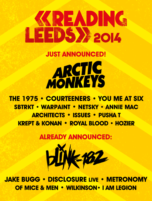 Arctic Monkeys, You Me At Six, Architects, Issues and More Added to Reading and Leeds Festival 2014 Annie Mac Post