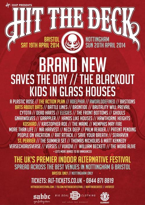 The Blackout, KIGH, Seahaven, Hawthorne Heights, The Maine and More Added to Hit The Deck Festival A Plastic Rose Post