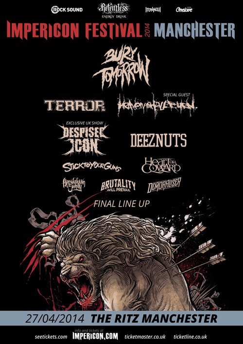 Final Impericon Festival UK Lineup Confirmed Breakdown Of Sanity Post