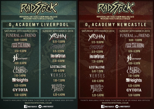 Radstock Festival Stage Times Announced Funeral For A Friend Post