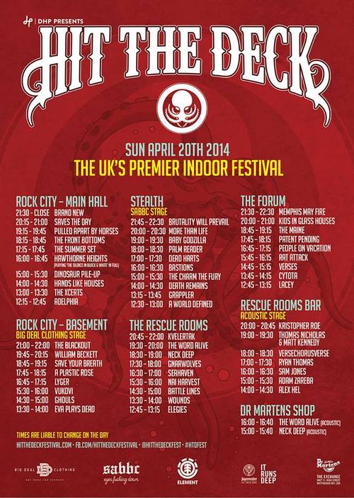 Hit The Deck Stage Times Confirmed Bristol Post