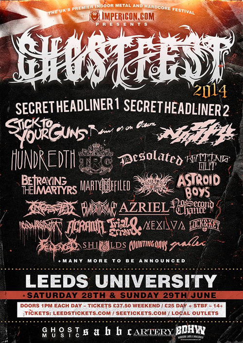 Stick To Your Guns, AOAA, Azriel and More Added to Ghostfest 2014 2 Stick To Your Guns, AOAA, Azriel and More Added to Ghostfest 2014 2014 Post