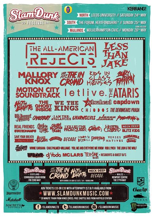 The Ataris Added to Slam Dunk Festival 2014 Chas Palmer Williams Post