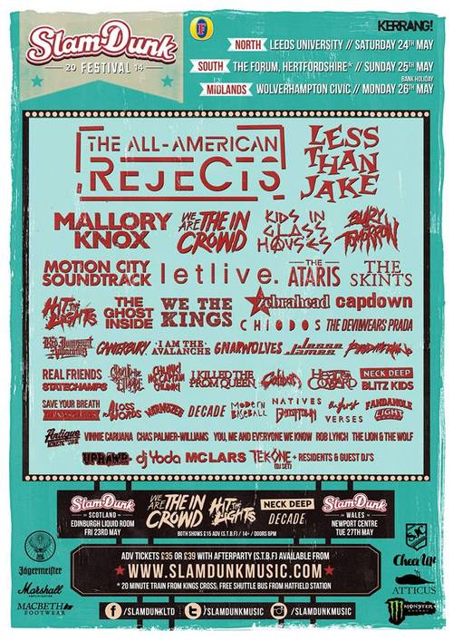 The Skints and The First Join Slam Dunk 2014; Local Band Contest and T-Shirt Design Competition Details Revealed 2014 Post