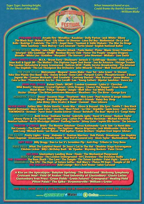 Metallica To Headline Glastonbury 2014 2014 Post