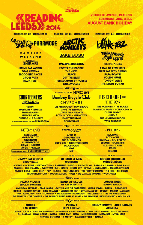 Gerard Way, La Dispute, We Came As Romans, and Many More Added to Reading and Leeds Festival Beasts Post