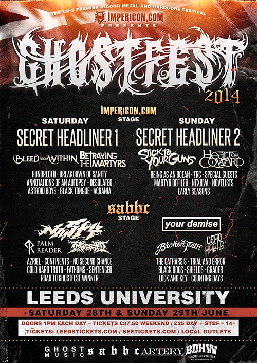 Bleed From Within, Heart of a Coward, Your Demise 2004 And More Added to Ghostfest 2 Bleed From Within, Heart of a Coward, Your Demise 2004 And More Added to Ghostfest Black Dogs Post