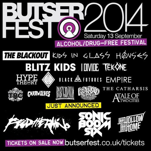 Feed the Rhino, Sonic Boom Six and Our Hollow Our Home Added to Butserfest Butserfest Post