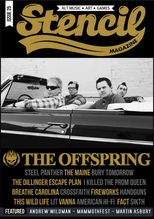 Stencil Magazine Release 25th Issue ft The Offspring, The Maine, Bury Tomorrow and More Bury Tomorrow Post