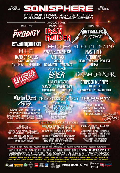 8 New Names Added to Sonisphere Including Hundred Reasons; Set to Play 'Ideas Above Our Station' In Full 2014 Post