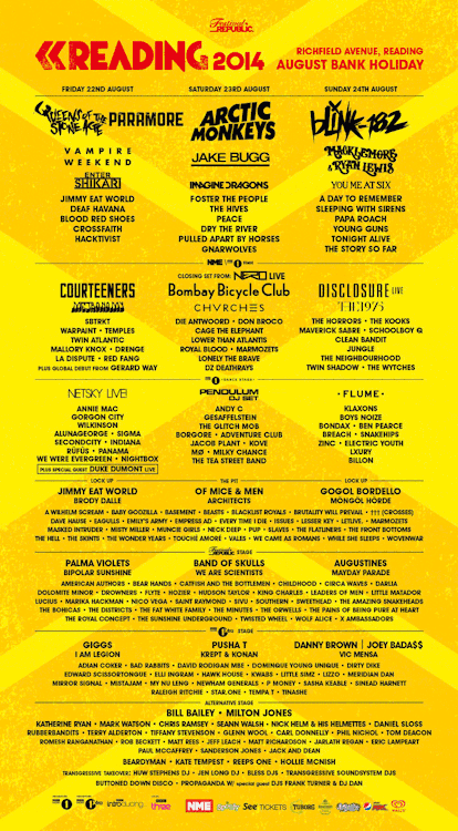 Reading and Leeds Festival Announce Alternative Stage Line-Up ft Bill Bailey, Milton Jones and More 2014 Post