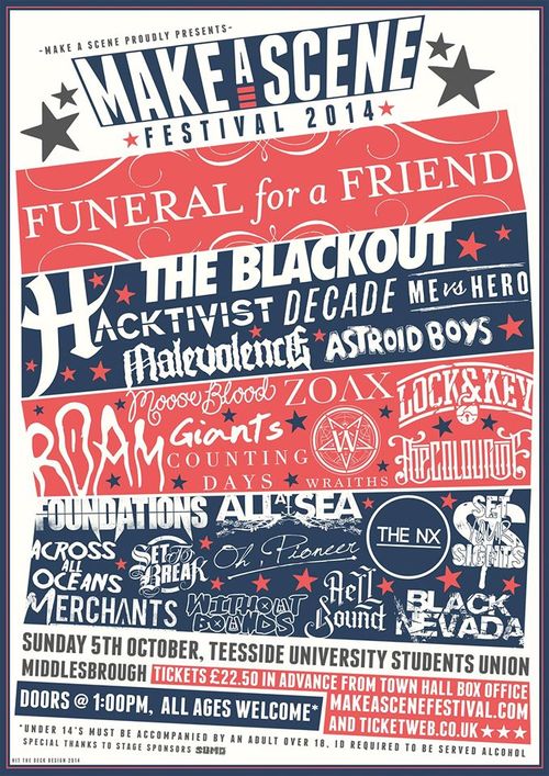 Funeral For A Friend, The Blackout and Many More Announced for Make A Scene Festival Decade Post