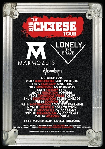 Marmozets and Lonely the Brave Announce UK Tour with Allusondrugs 2 Marmozets and Lonely the Brave Announce UK Tour with Allusondrugs Allusondrugs Post