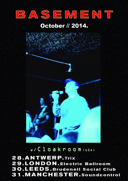 Basement Announce UK Shows with Cloakroom Basement Post