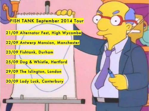 Fish Tank Announce UK Tour Fish Tank Post