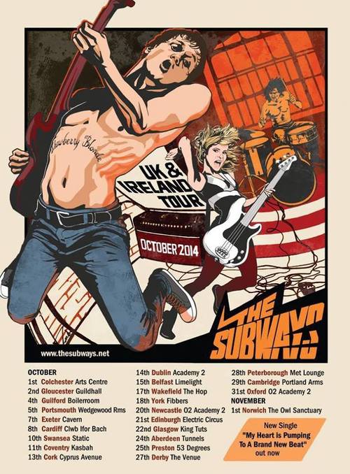 The Subways to Tour the UK Cooking Vinyl Post