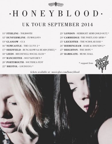 Bloody Knees to Support Honeyblood on UK Tour Bloody Knees Post