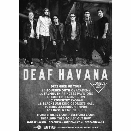 Deaf Havana Announce UK Shows with Lonely the Brave 2 Deaf Havana Announce UK Shows with Lonely the Brave BMG Chrysalis Post