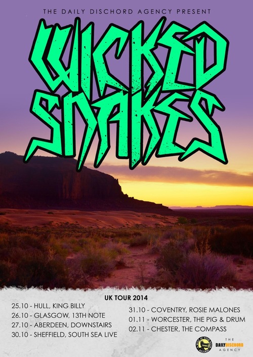 Wicked Snakes Confirm UK Dates UK Tour Post