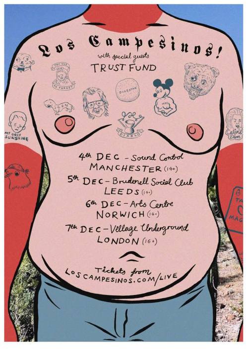 Los Campesinos! Announce UK Shows with Trust Fund Heart Swells Post