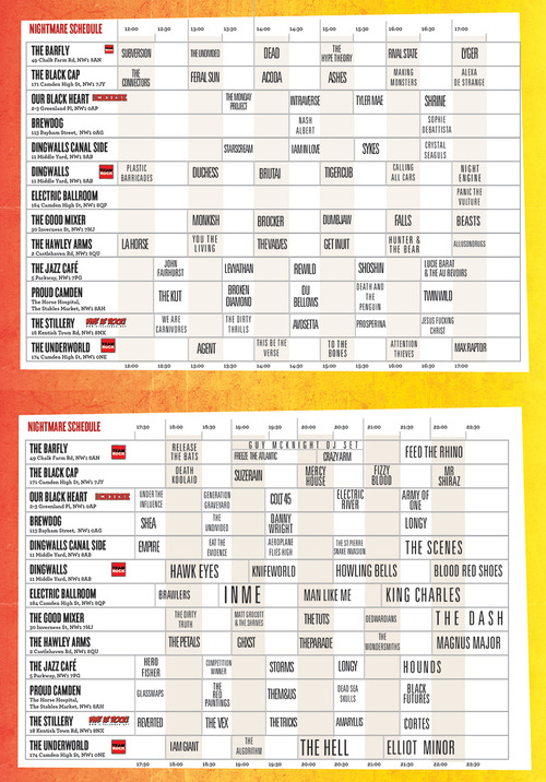 Nightmare Festival Stage Times Announced 2 Nightmare Festival Stage Times Announced Nightmare Festival Post