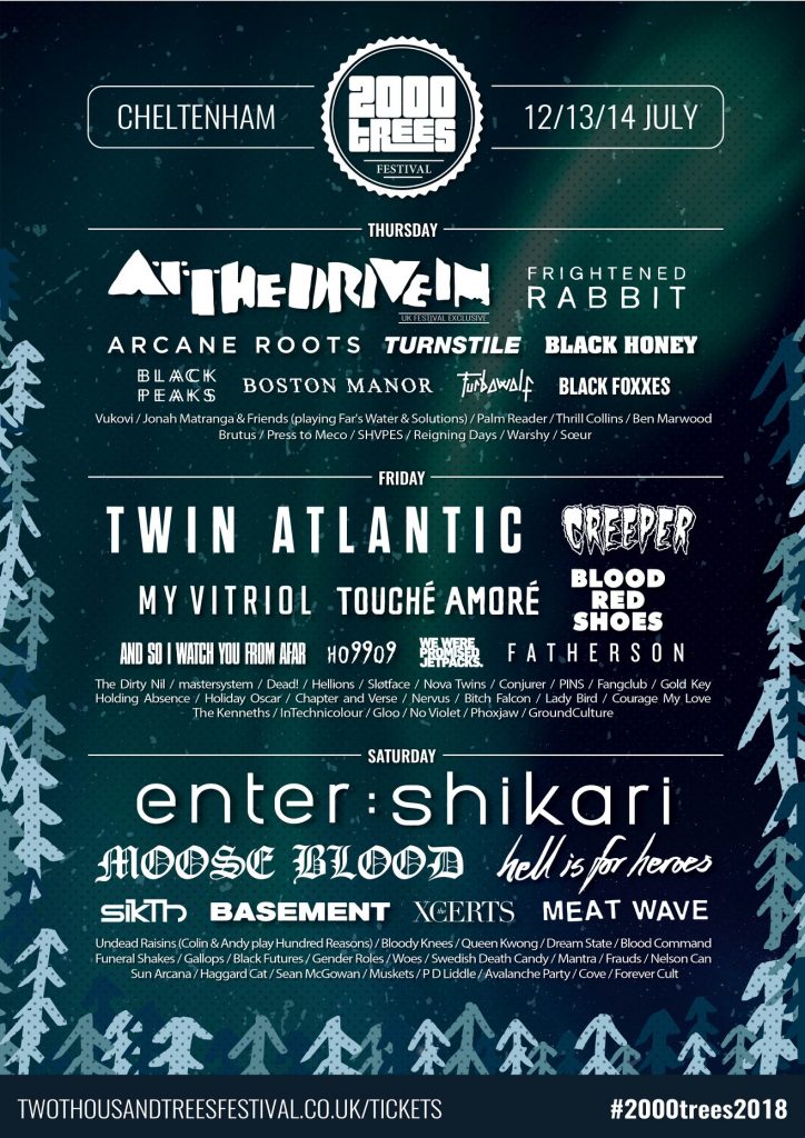 2000trees Festival’s 7 in 7 - The Xcerts 2000 Trees Festival 2000trees Festival 2018