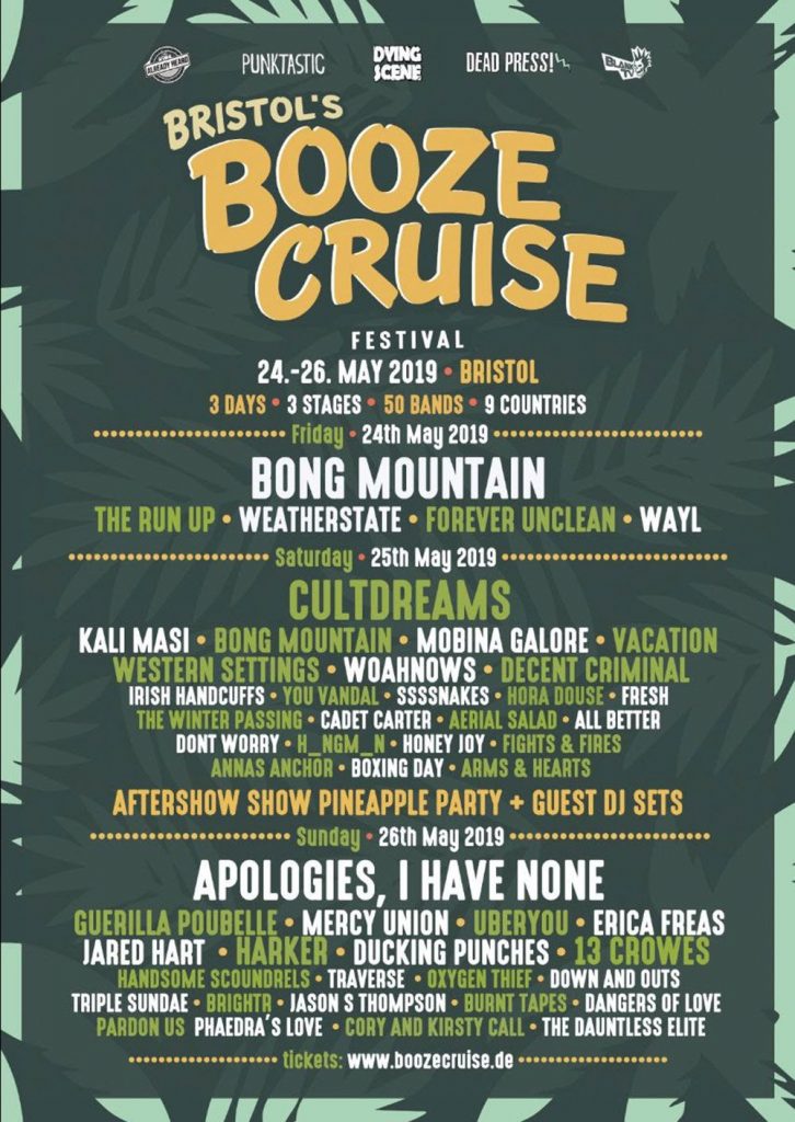 Festival Preview: Bristol's Booze Cruise 2019 Aerial Salad Features