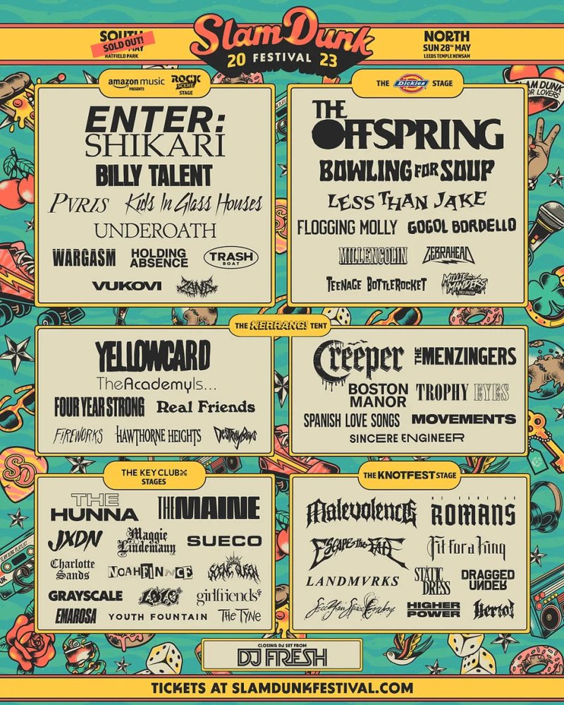 Slam Dunk Festival 2023 Poster