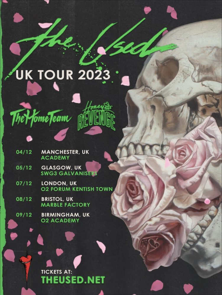 The Used Announce December 2023 UK Return The Used News