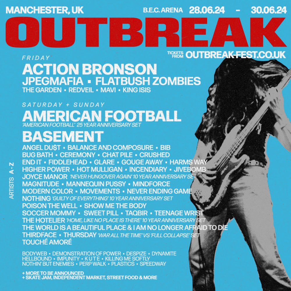 Outbreak Festival 2024 Jan 29th