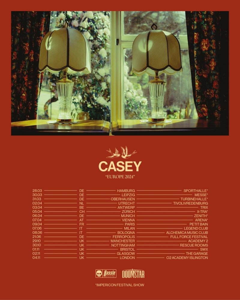 Casey UK tour 2024 updated