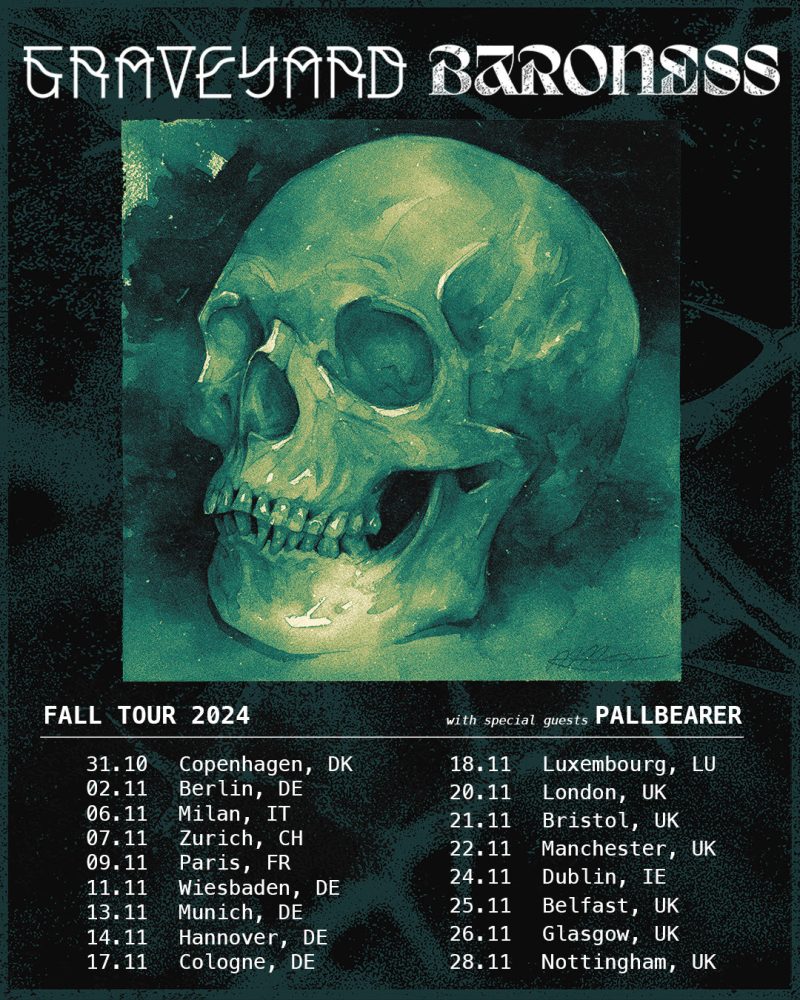 Baroness and Graveyard Announce Co-Headline UK Tour 1 Baroness and Graveyard Announce Co-Headline UK Tour Baroness News