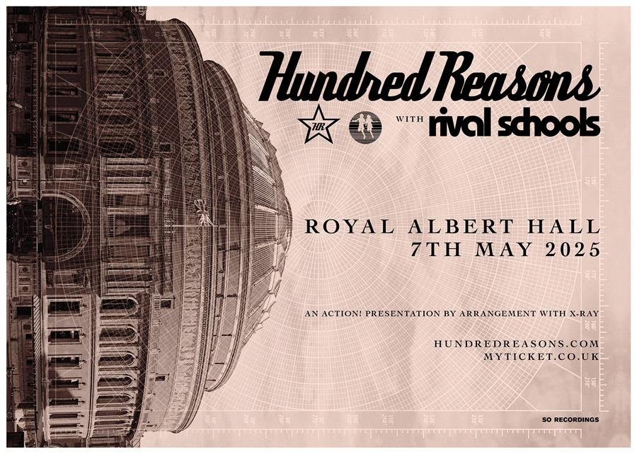 Hundred Reasons Announce 25th Anniversary Royal Albert Hall Show 1 Hundred Reasons Royal Albert Hall