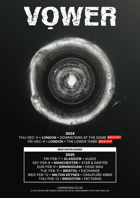 Vower Share New Single and Confirm UK Dates 1 Vower Tour 24/25