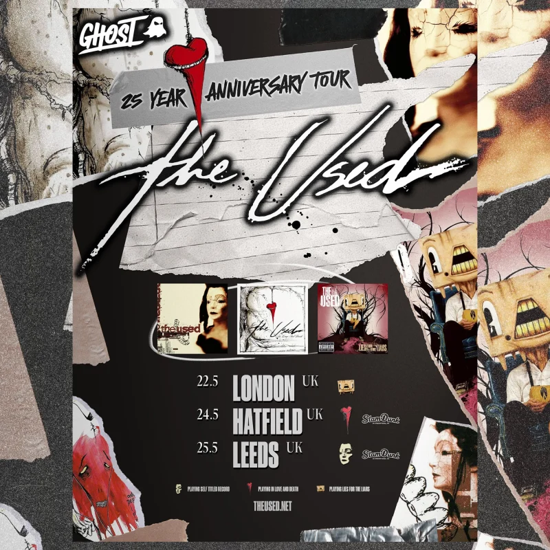 The Used UK Dates 2025