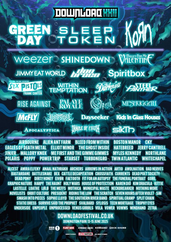 Download Festival 2025 Poster Feb 18th 2025