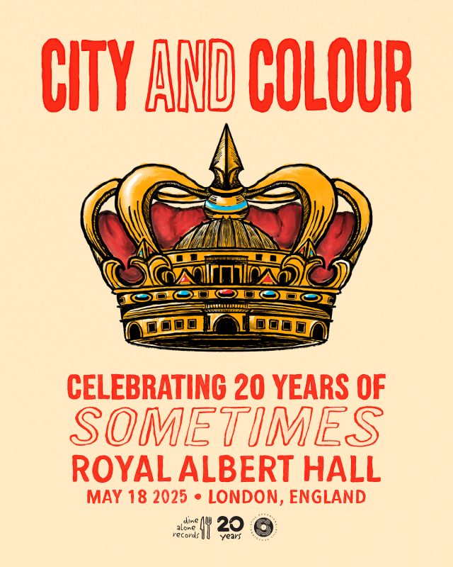 City and Colour Sometimes 20th London Royal Albert Hall