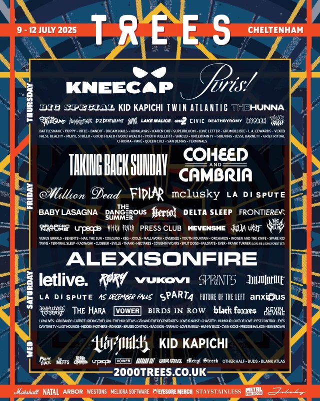 35 Names Added to 2000Trees Festival 2025 1 2000Trees 2025 poster April 2nd